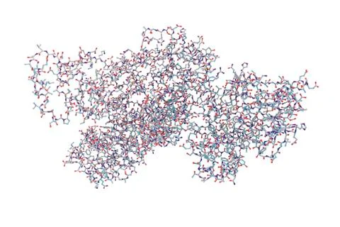 Anthrax lethal toxin molecule Stock Illustration