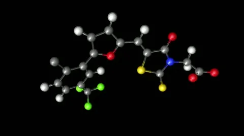 An anthrax molecule Stock Footage