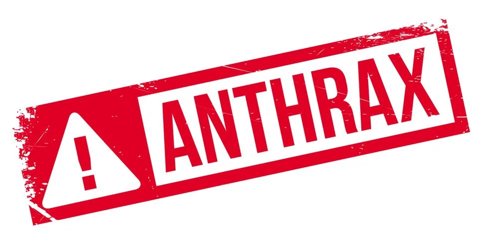 Anthrax rubber stamp Stock Illustration