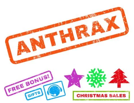 Anthrax Rubber Stamp Stock Illustration
