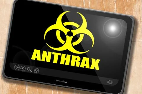 Anthrax virus concept background Stock Illustration