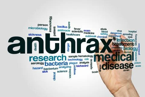 Anthrax word cloud concept Stock Illustration