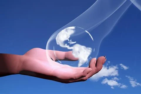 Anthropocene started from human activities Stock Illustration