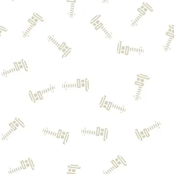 Anthropometry tool glyph vector seamless pattern sign Stock Illustration