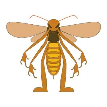 Anthropomorphic bee 스톡 일러스트