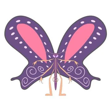 Anthropomorphic butterfly 스톡 일러스트