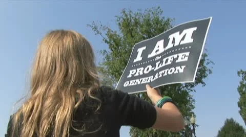 Anti-Abortion Video stock 11287292