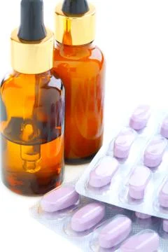 Anti-aging complex and tablets. Stock Photos