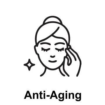 Anti-Aging icon design. Stock Illustration