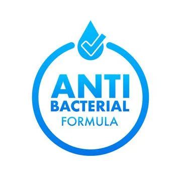 Anti bacterial and virus solution. 3d shield icon. White background Stock Illustration
