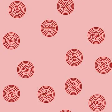 Anti bacterial line seamless pattern Stock Illustration