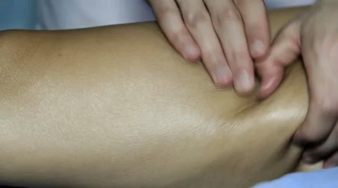 Anti-cellulite massage close-up Stock Footage 64774501