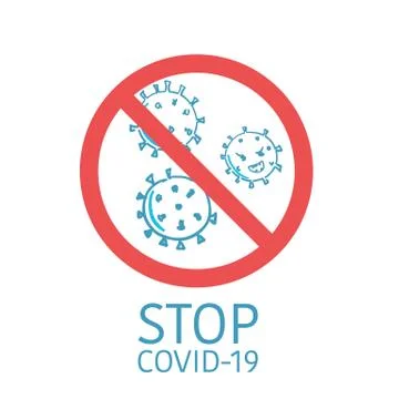 Anti coronavirus sign. Stock Illustration