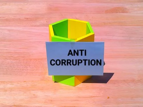 Anti corruption concept  Stock-Fotos