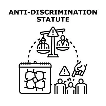 Anti discrimination statute promoting equality and fundamental rights Stock Illustration
