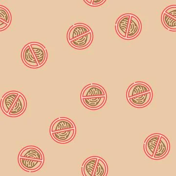 Anti fingerprint vector seamless pattern Stock Illustration