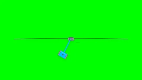 Anti-Galloping Rotating Damper for Overhead Transmission Lines Vector Animati Stock Footage 346673950