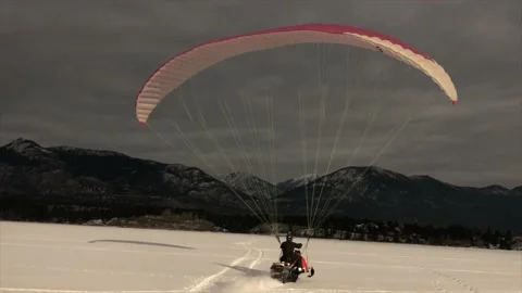 Anti Gravity Snowmobile, Invermere, British Columbia, Canada - 02 Jan 2019 Video stock 205230914
