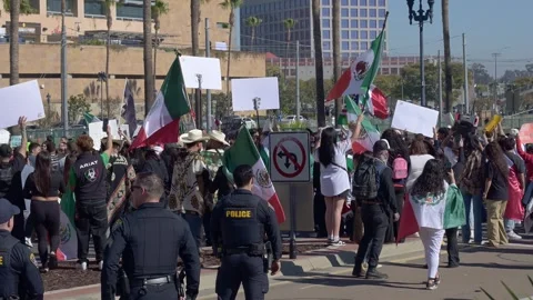 Anti-Ice Protest Stock-Footage 300812798