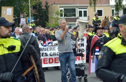 Anti islam protest Foto stock