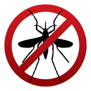 Anti Mosquito Sign Illustration Stock Illustration