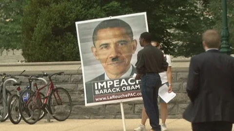 Anti-Obama Stock Footage 7138013