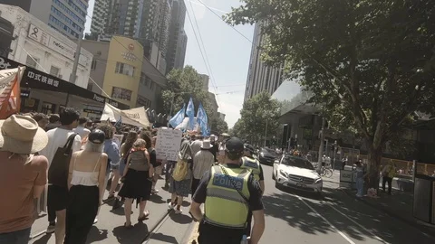 Anti-Racism Protest 1 Stock Footage 101060913