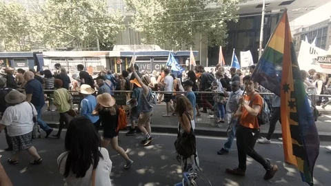 Anti-Racism Protest 2 Stock Footage 101061165