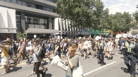Anti-Racism Protest 3 Stock Footage 101060826