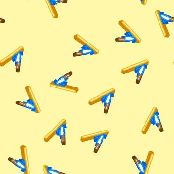 Anti scratch coating isometric icon seamless pattern 스톡 일러스트