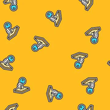 Anti scratch surface vector seamless pattern Stock Illustration