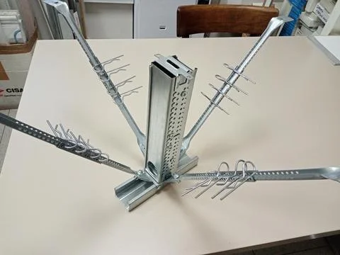 Anti-seismic structural reinforcement Stock Photos