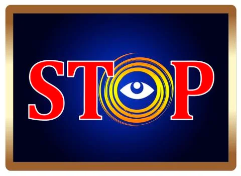 Anti Spying Concept Illustrazione stock
