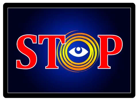 Anti Spying Concept Illustrazione stock