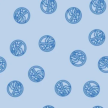 Anti theft feature line vector seamless pattern Stockillustratie