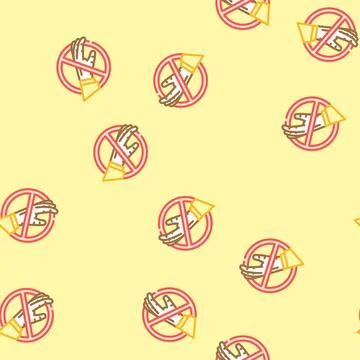Anti theft protection vector seamless pattern 스톡 일러스트