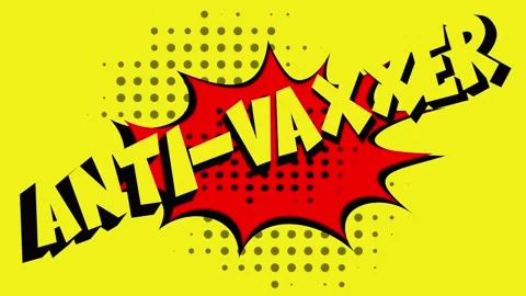 Anti-Vaxxer Comic Speech Bubble 4K Animation Stock Footage 168003085