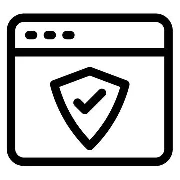Anti virus line icon vector illustration isolated on white background イラスト素材