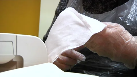 Anti virus mask Stock Footage 131417078