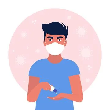 Antibacterial gel Stock Illustration