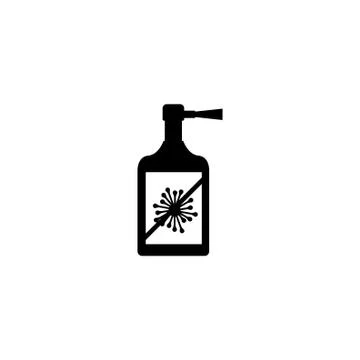 Antibacterial, no bacteria icon Stock Illustration