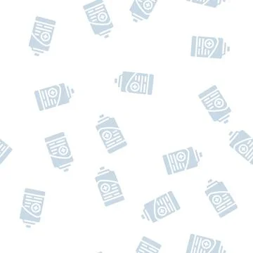 Antibacterial soap glyph vector seamless pattern Illustrazione stock