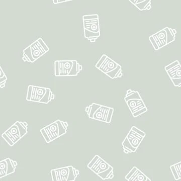 Antibacterial soap line vector seamless pattern Stock Illustration