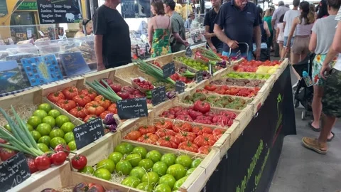 Antibes Marché Provencal Stockbeeldmateriaal 199434585