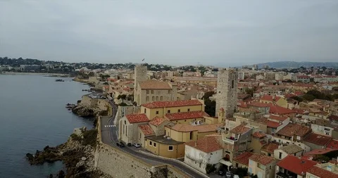 Antibes Old Towers 스톡 동영상 96482934