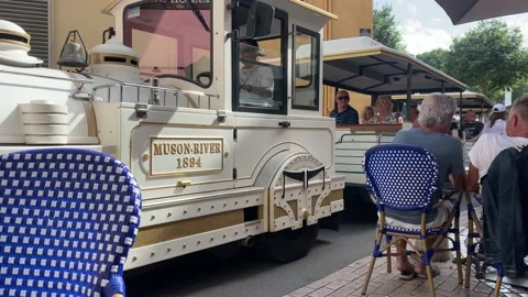 Antibes Tourist Train Stock Footage 198235068