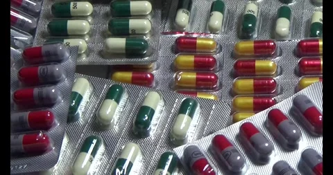 The Antibiotic capsule Stock Footage 295914138