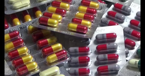 The Antibiotic capsule Stock Footage 295914211