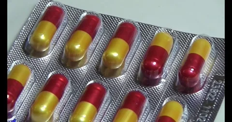 The Antibiotic capsule Stock Footage 295914404
