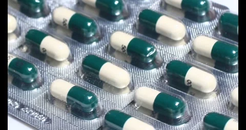 The Antibiotic capsule Stock Footage 295914530